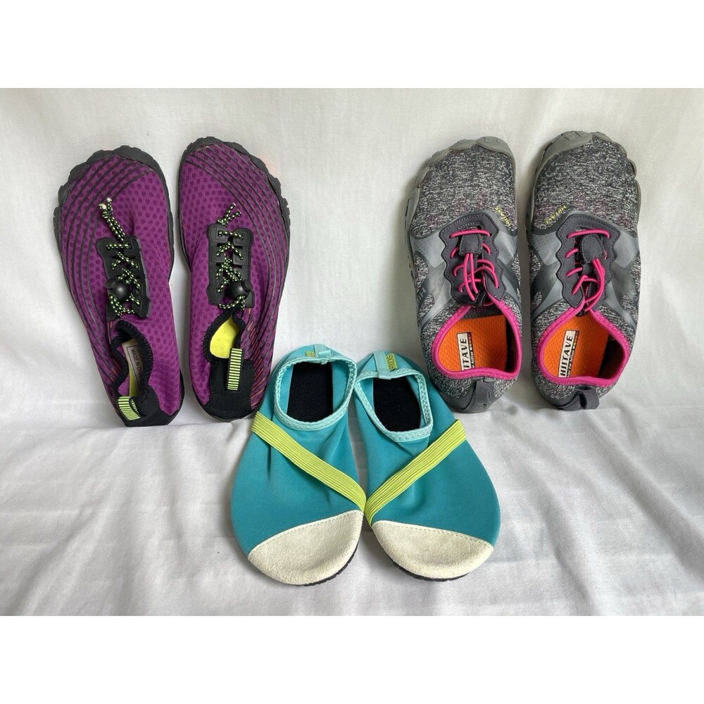 (3) Women’s Water Aqua Shoes. For Pool Hiking Yoga Outdoor Walking Fitkicks